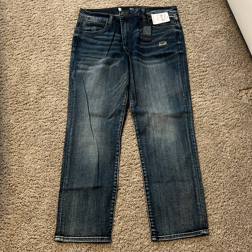 Brand New Kit From The Cloth Straight Leg High Rise Denim